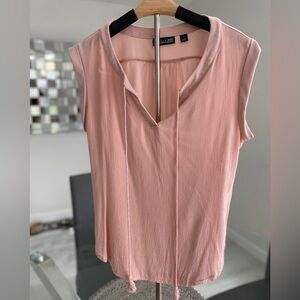New York & Co Women Blouse Size M Color Light Pink - Item 0007